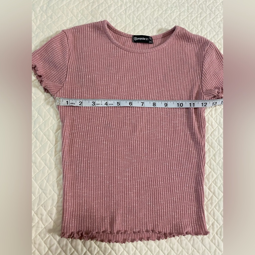 Pink Ribbed Top - Picture 4 of 7